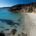 Beach walking on Maria Island