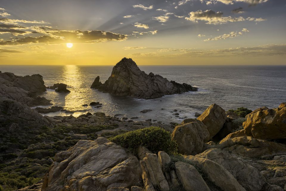 Sunset over Sugarloaf Rock