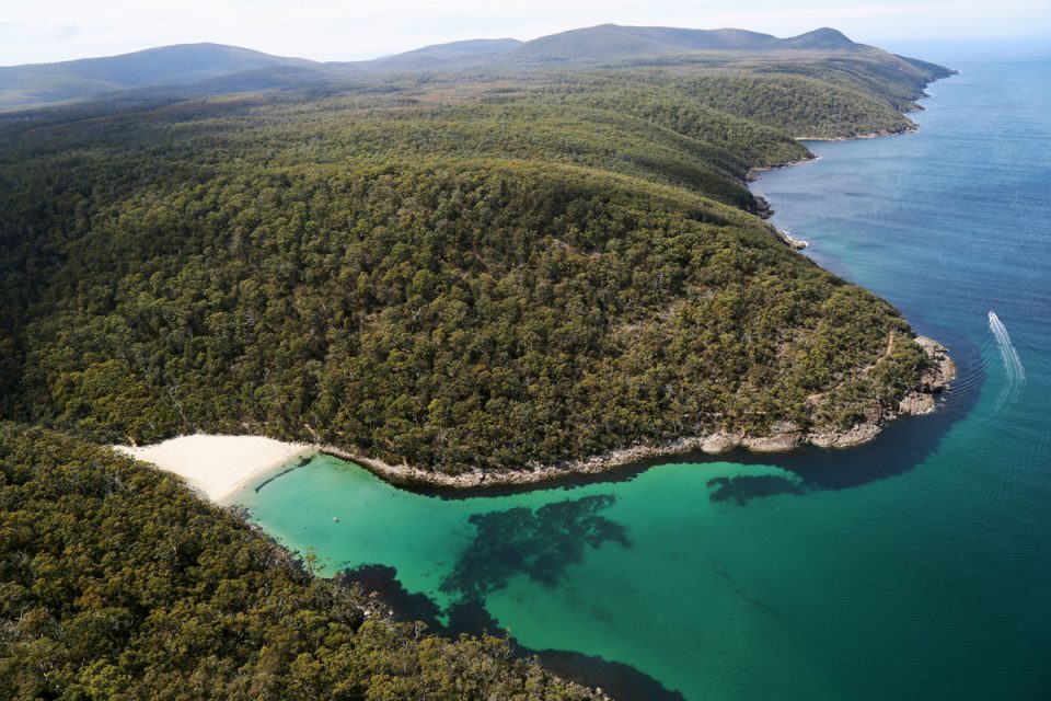 Explore beautiful Australian coastline with Great Walks of Australia on the Three Capes Lodge Walk in Tasmania.