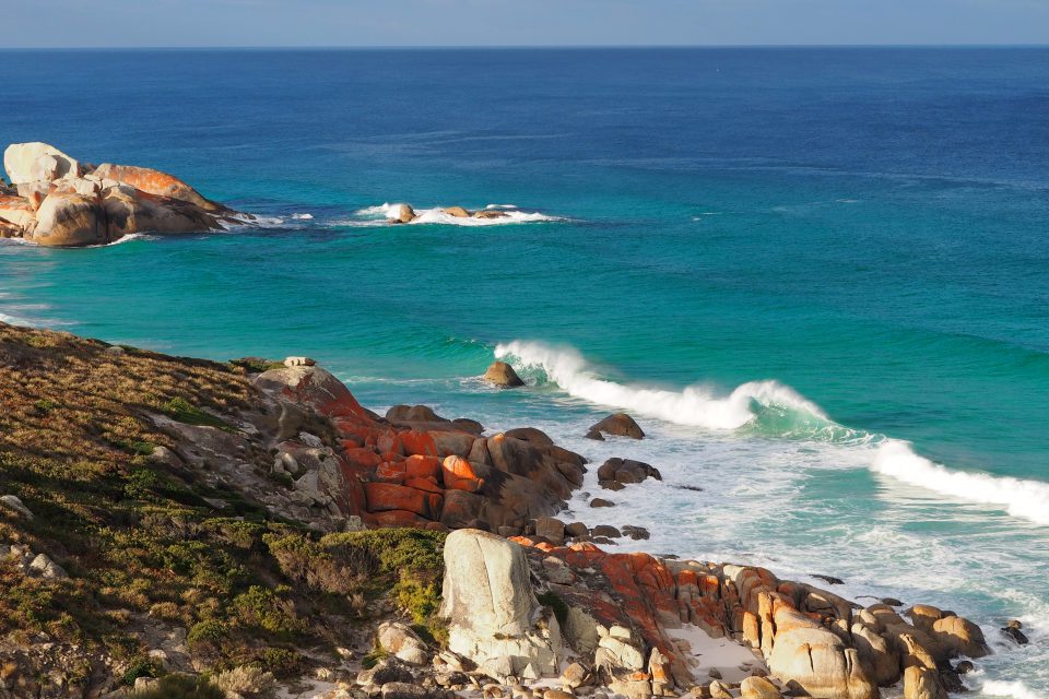 Stunning ocean views in Tasmania
